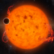 Artist’s depiction of a hot Neptune-like planet in orbit around its host star. (Image: NASA/JPL-Caltech)